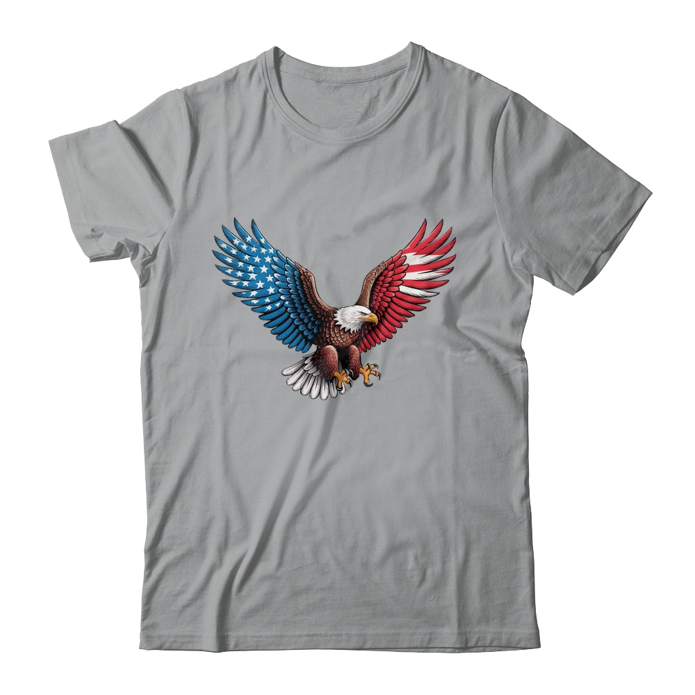 American Flag Bald Eagle Patriotic Eagle 4th Of July USA Shirt & Hoodie | siriusteestore