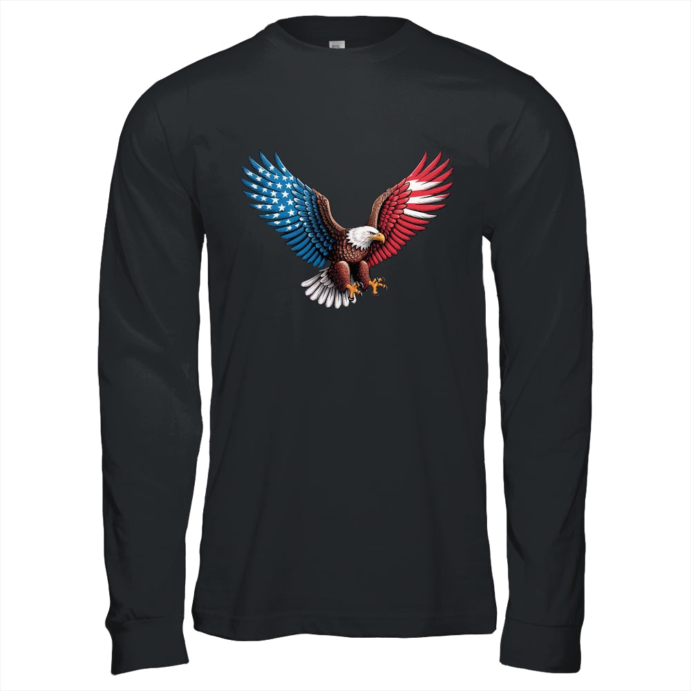 American Flag Bald Eagle Patriotic Eagle 4th Of July USA Shirt & Hoodie | siriusteestore