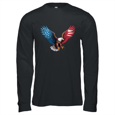American Flag Bald Eagle Patriotic Eagle 4th Of July USA Shirt & Hoodie | siriusteestore