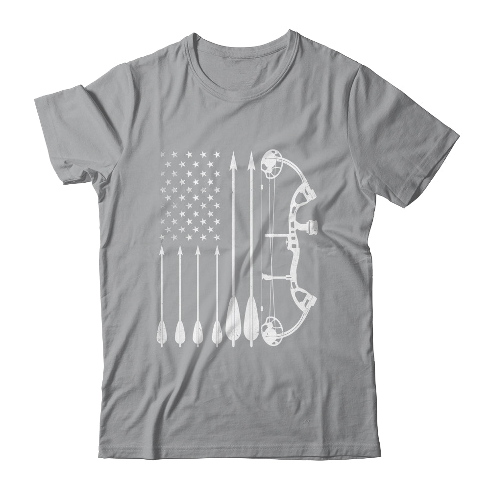 American Flag Bowhunting Bow Archery For Deer Hunter Hunting Shirt & Hoodie | siriusteestore