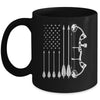 American Flag Bowhunting Bow Archery For Deer Hunter Hunting Mug | siriusteestore