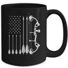 American Flag Bowhunting Bow Archery For Deer Hunter Hunting Mug | siriusteestore