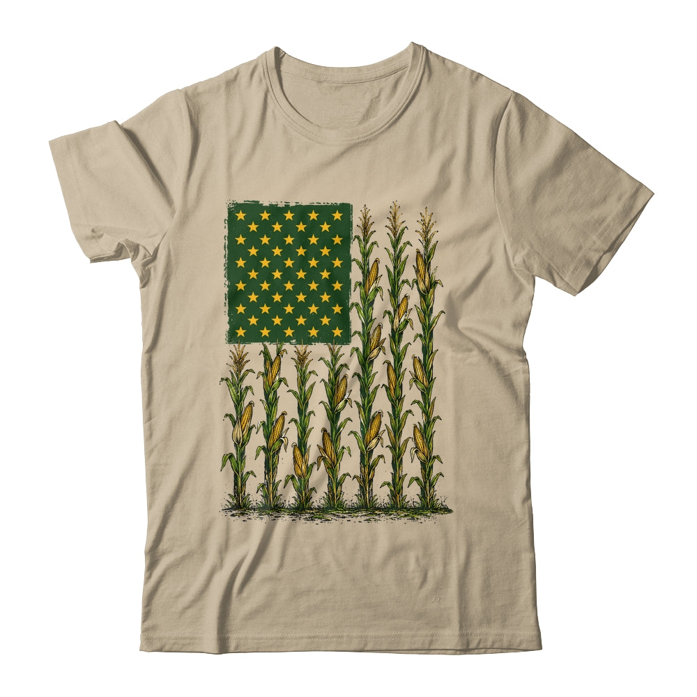 American Flag Corn Field Farmer Patriotic Men Women Workers Shirt & Hoodie | siriusteestore