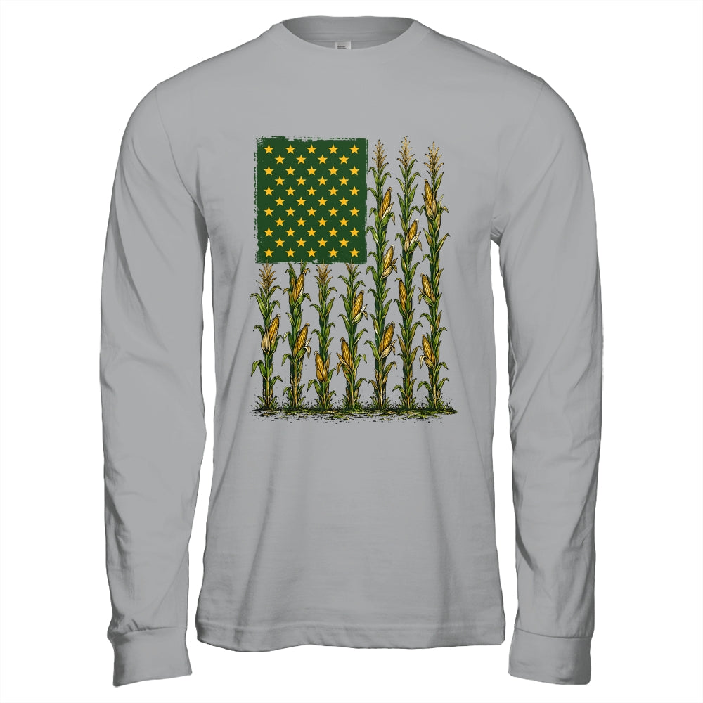American Flag Corn Field Farmer Patriotic Men Women Workers Shirt & Hoodie | siriusteestore