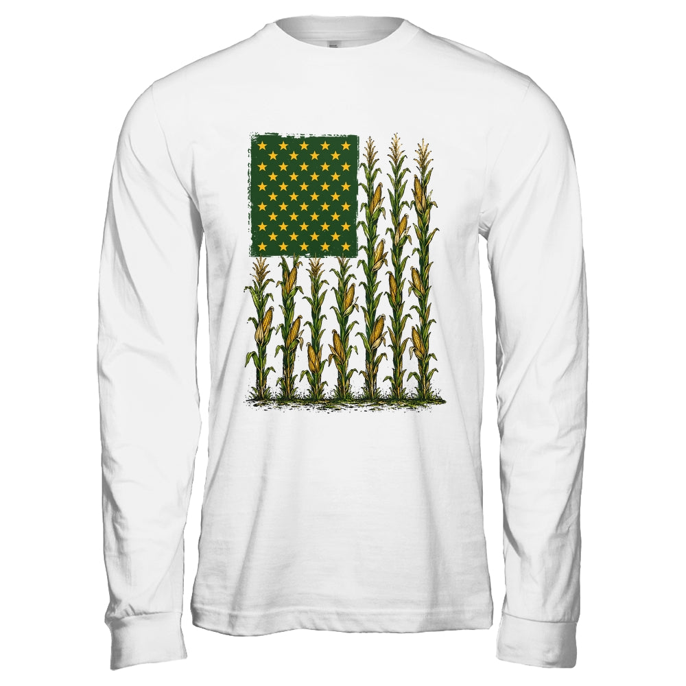 American Flag Corn Field Farmer Patriotic Men Women Workers Shirt & Hoodie | siriusteestore