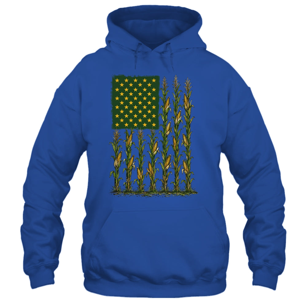 American Flag Corn Field Farmer Patriotic Men Women Workers Shirt & Hoodie | siriusteestore