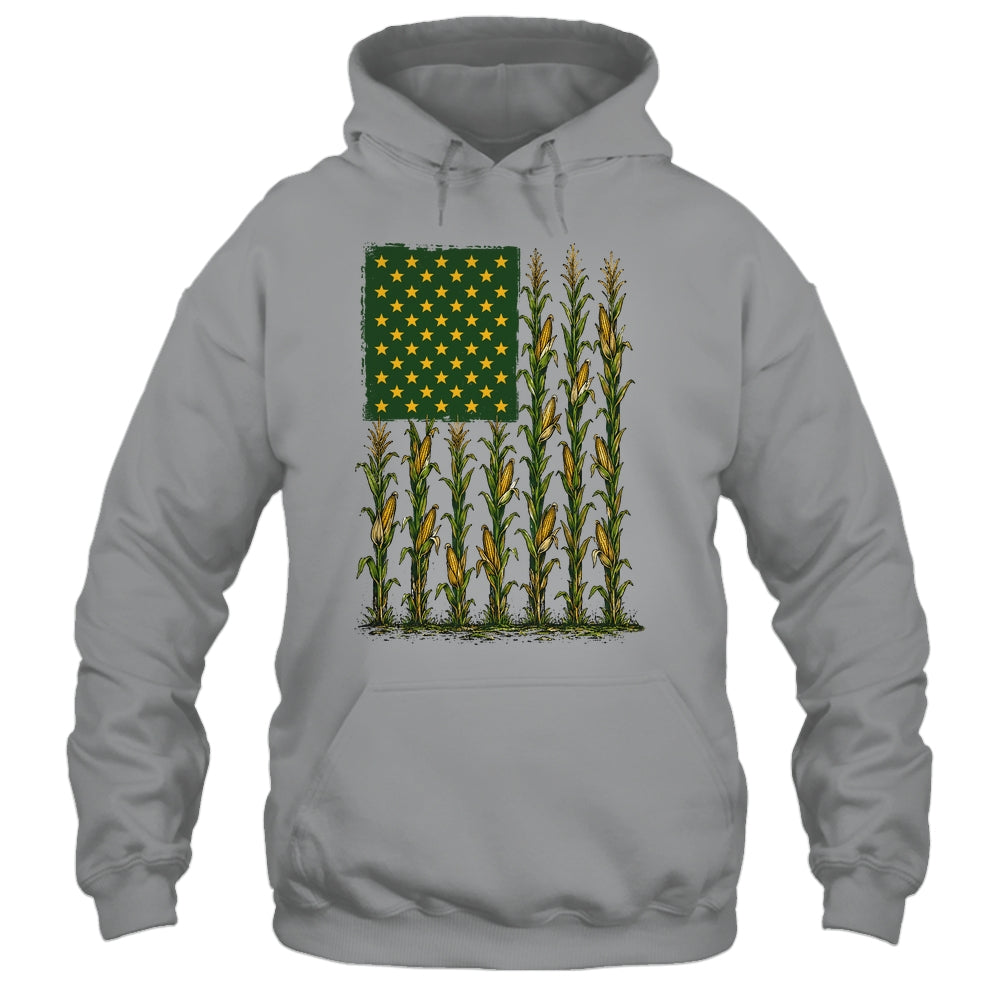 American Flag Corn Field Farmer Patriotic Men Women Workers Shirt & Hoodie | siriusteestore