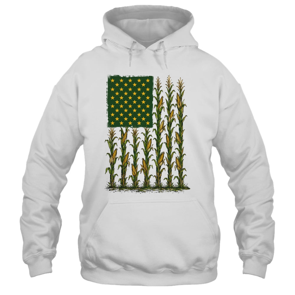 American Flag Corn Field Farmer Patriotic Men Women Workers Shirt & Hoodie | siriusteestore