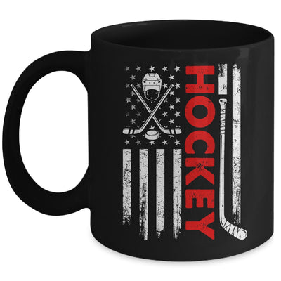 American Flag Hockey USA Patriotic Flag Mug | siriusteestore