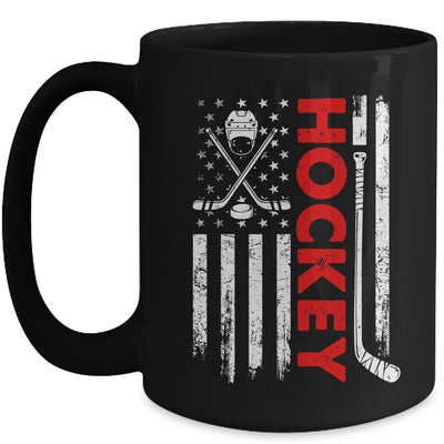 American Flag Hockey USA Patriotic Flag Mug | siriusteestore
