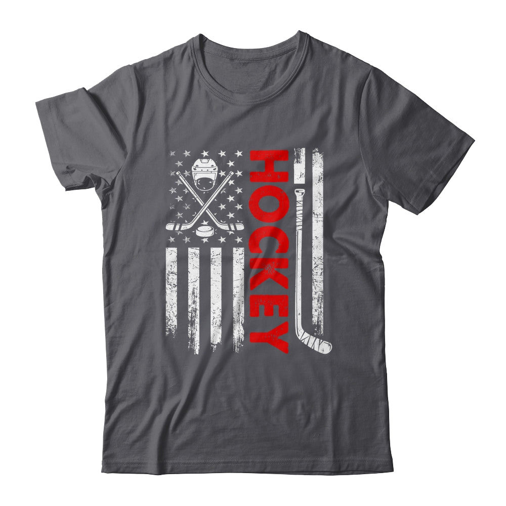 American Flag Hockey USA Patriotic Flag Shirt & Hoodie | siriusteestore