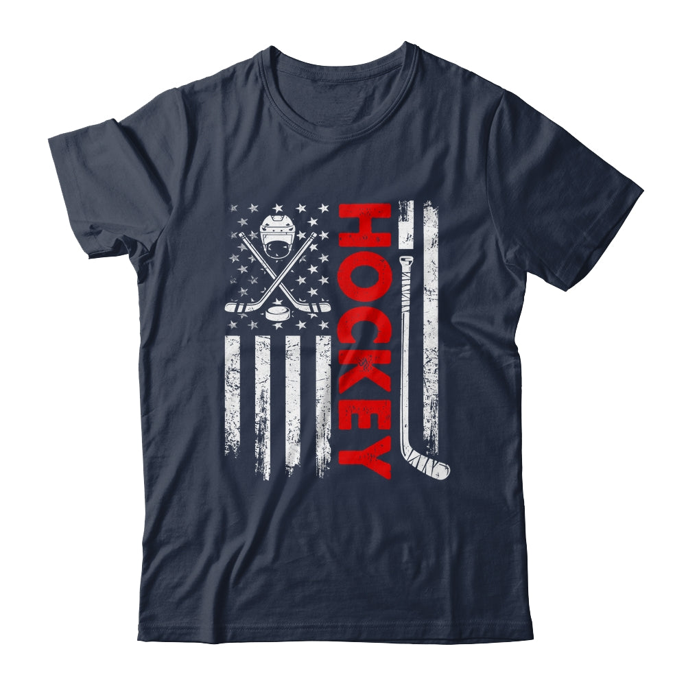 American Flag Hockey USA Patriotic Flag Shirt & Hoodie | siriusteestore