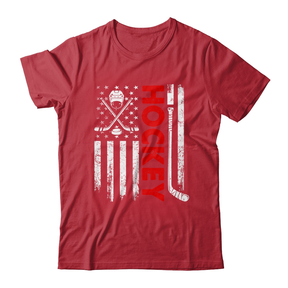 American Flag Hockey USA Patriotic Flag Shirt & Hoodie | siriusteestore
