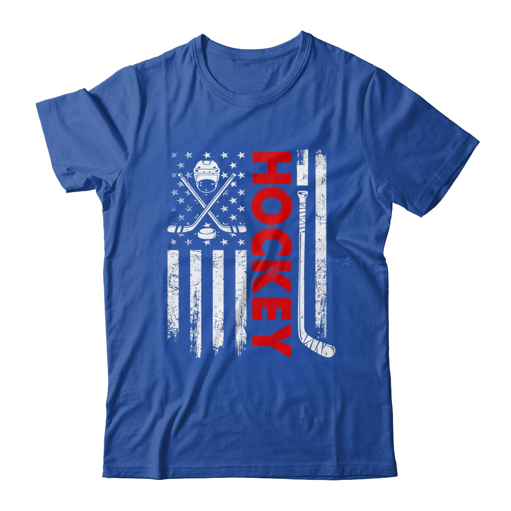 American Flag Hockey USA Patriotic Flag Shirt & Hoodie | siriusteestore