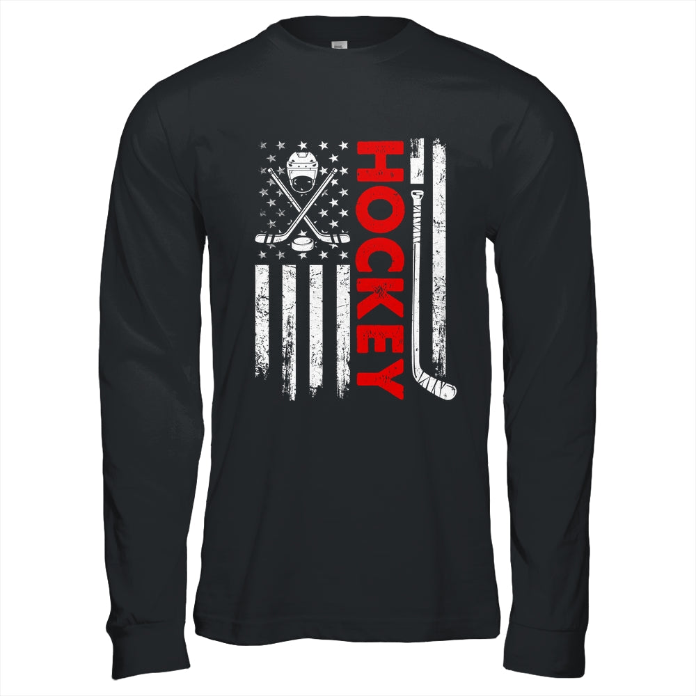 American Flag Hockey USA Patriotic Flag Shirt & Hoodie | siriusteestore
