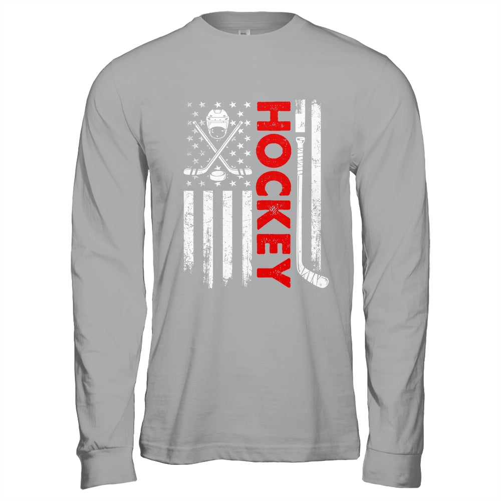 American Flag Hockey USA Patriotic Flag Shirt & Hoodie | siriusteestore
