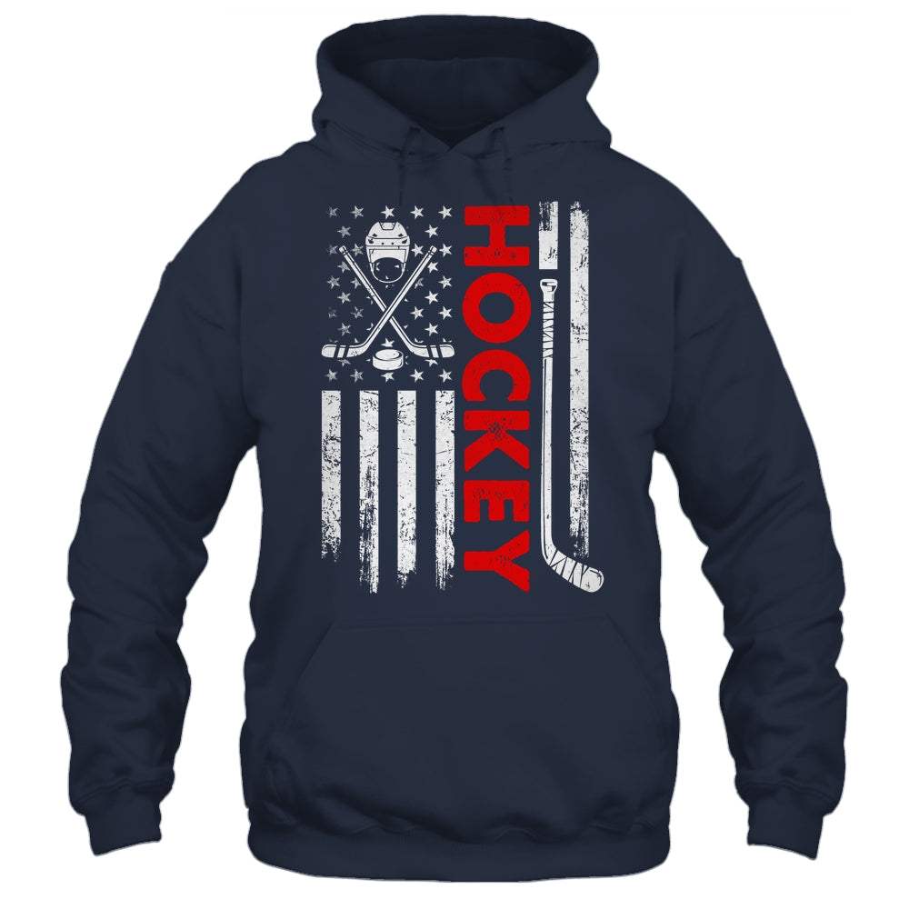 American Flag Hockey USA Patriotic Flag Shirt & Hoodie | siriusteestore
