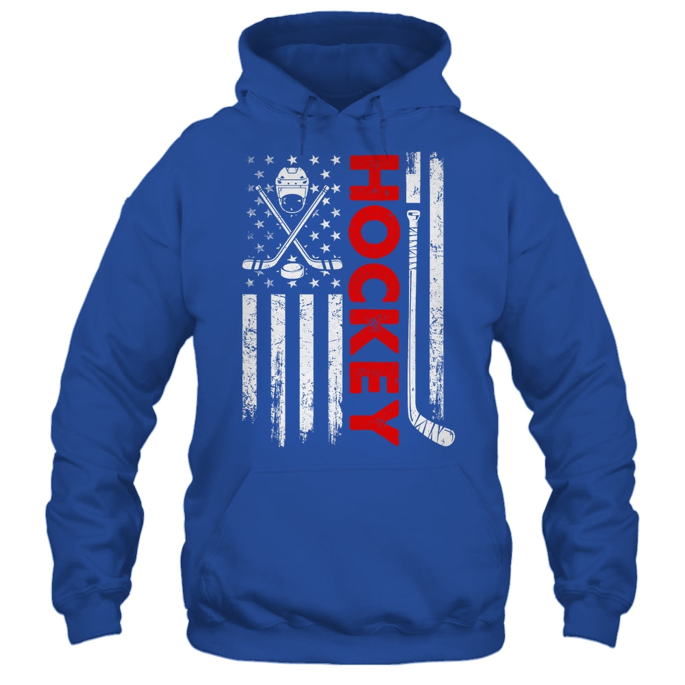 American Flag Hockey USA Patriotic Flag Shirt & Hoodie | siriusteestore