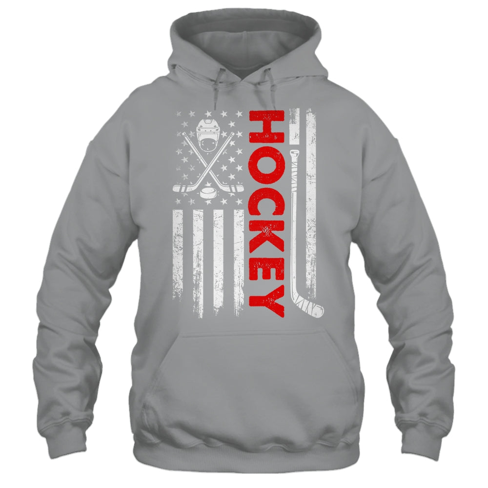 American Flag Hockey USA Patriotic Flag Shirt & Hoodie | siriusteestore