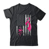 American Flag Pink Ribbon Breast Cancer Awareness Women Men Shirt & Hoodie | siriusteestore