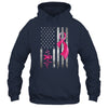 American Flag Pink Ribbon Breast Cancer Awareness Women Men Shirt & Hoodie | siriusteestore