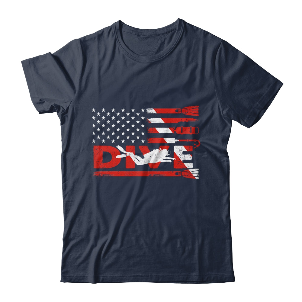 American Flag Scuba Diving For Men Women Scuba Diving Shirt & Hoodie | siriusteestore
