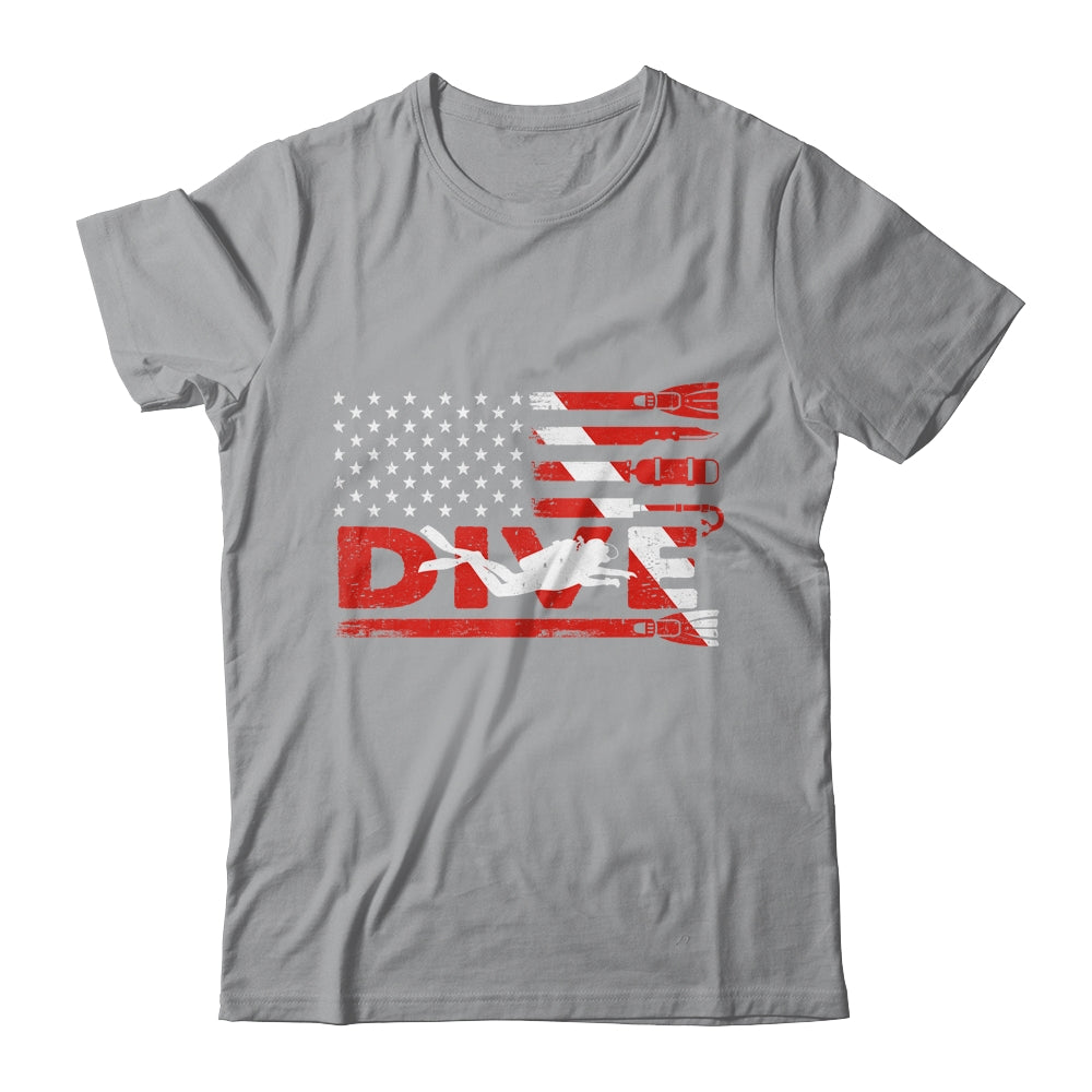 American Flag Scuba Diving For Men Women Scuba Diving Shirt & Hoodie | siriusteestore