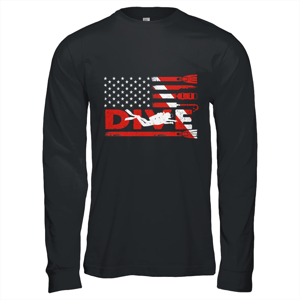 American Flag Scuba Diving For Men Women Scuba Diving Shirt & Hoodie | siriusteestore