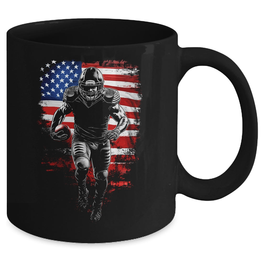 American Football Apparel Football Fan US Flag For Men Mug | siriusteestore