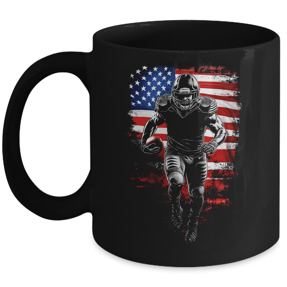 American Football Apparel Football Fan US Flag For Men Mug | siriusteestore