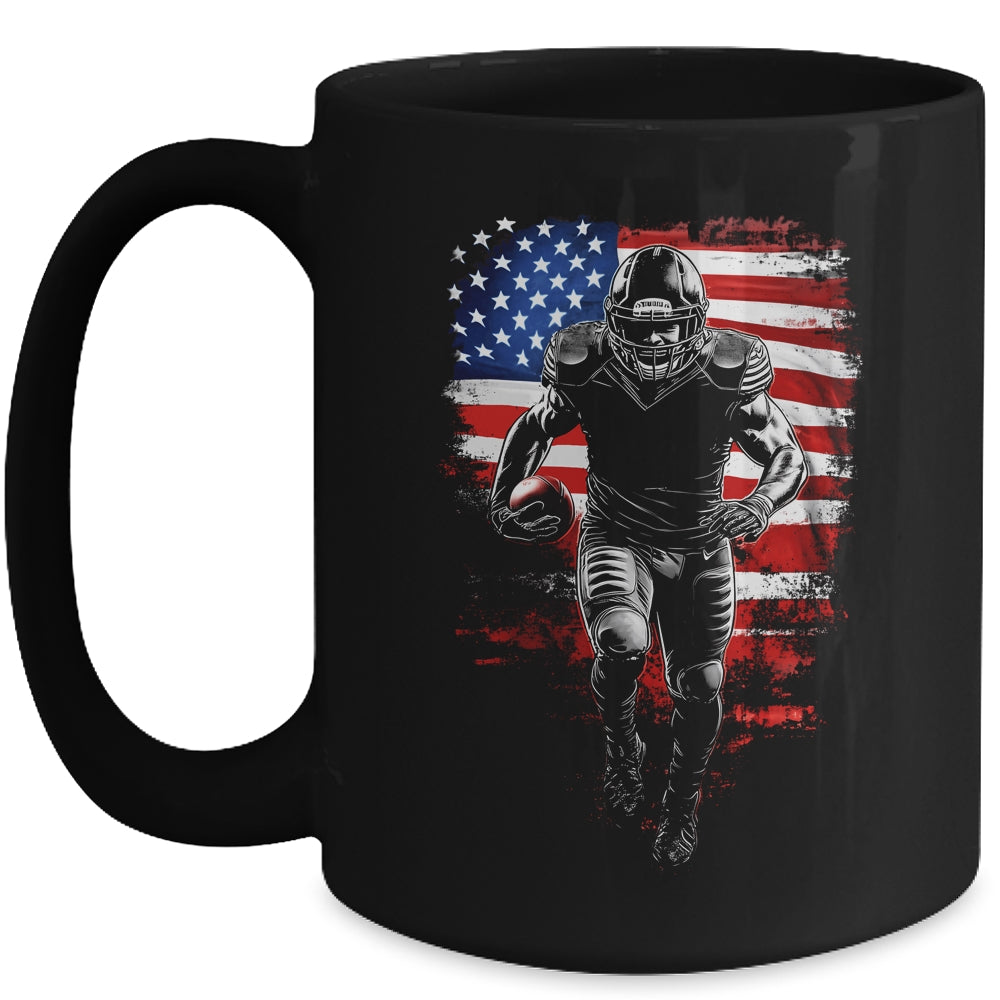 American Football Apparel Football Fan US Flag For Men Mug | siriusteestore