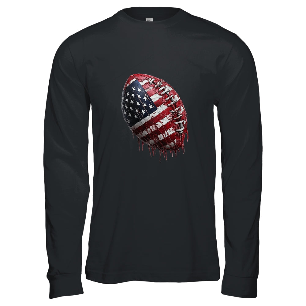 American Football Usa Flag Design Football Lover Men Women Shirt & Hoodie | siriusteestore