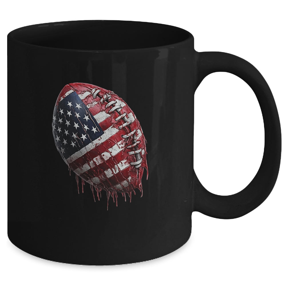 American Football Usa Flag Design Football Lover Men Women Mug | siriusteestore