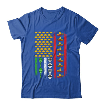 American Mexican Flag With Sombrero And Taco Cinco De Mayo Shirt & Hoodie | siriusteestore