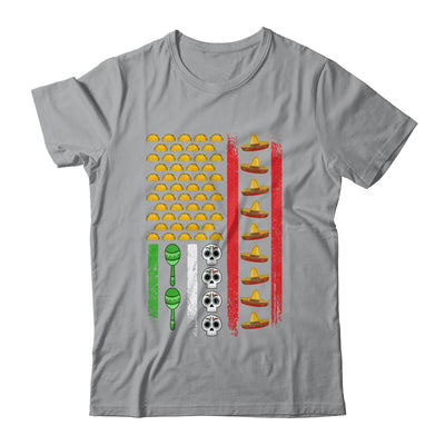American Mexican Flag With Sombrero And Taco Cinco De Mayo Shirt & Hoodie | siriusteestore