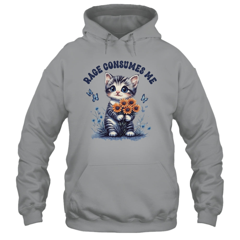 Anger Angry Emotion Funny Rage Consumes Me Cat Kitten Flower Shirt & Tank Top | siriusteestore