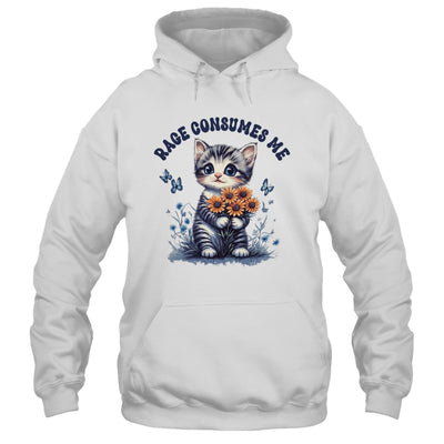 Anger Angry Emotion Funny Rage Consumes Me Cat Kitten Flower Shirt & Tank Top | siriusteestore