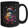 Animal Design Penguin Christmas Light Penguin Satan Hat Mug | siriusteestore