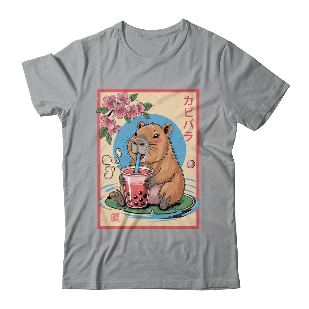 Anime Capybara Graphic Tees Kawaii Japanese Vintage Capybara Shirt & Tank Top | siriusteestore