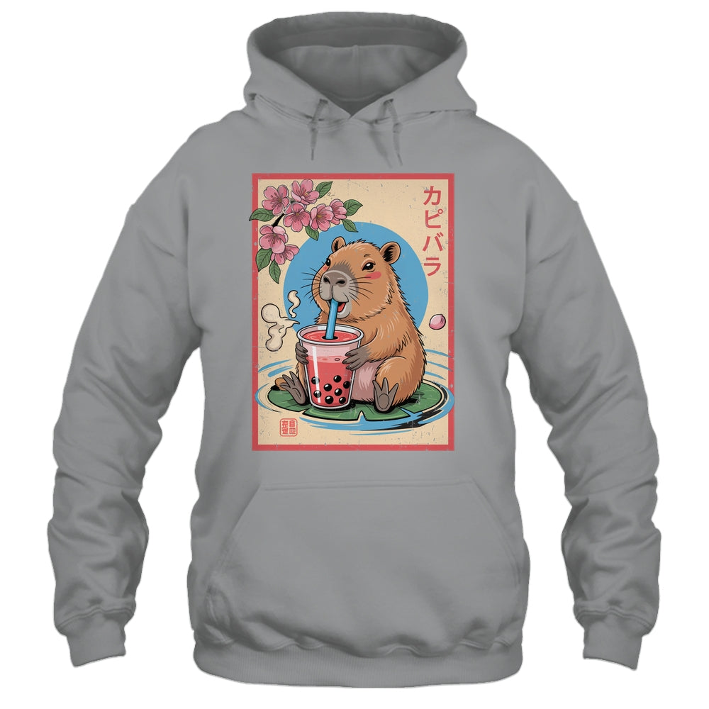 Anime Capybara Graphic Tees Kawaii Japanese Vintage Capybara Shirt & Tank Top | siriusteestore