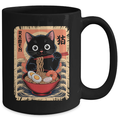 Anime Cat Ramen Japanese Funny Graphic Kawaii Cat Anime Mug | siriusteestore