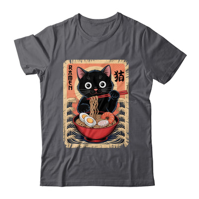 Anime Cat Ramen Japanese Funny Graphic Kawaii Cat Anime Shirt & Tank Top | siriusteestore