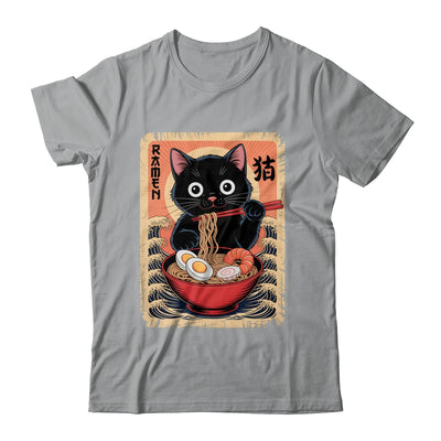 Anime Cat Ramen Japanese Funny Graphic Kawaii Cat Anime Shirt & Tank Top | siriusteestore