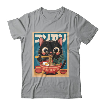 Anime Cat Ramen Japanese Funny Japanese Kawaii Cat Graphic Shirt & Tank Top | siriusteestore