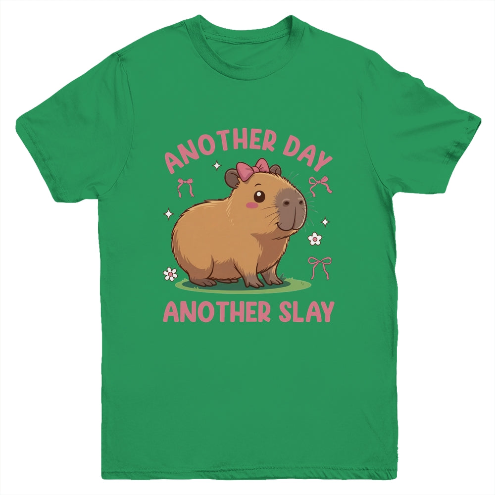 Another Day Another Slay Cute Capybara Lover Kawaii Amine Youth Shirt | siriusteestore