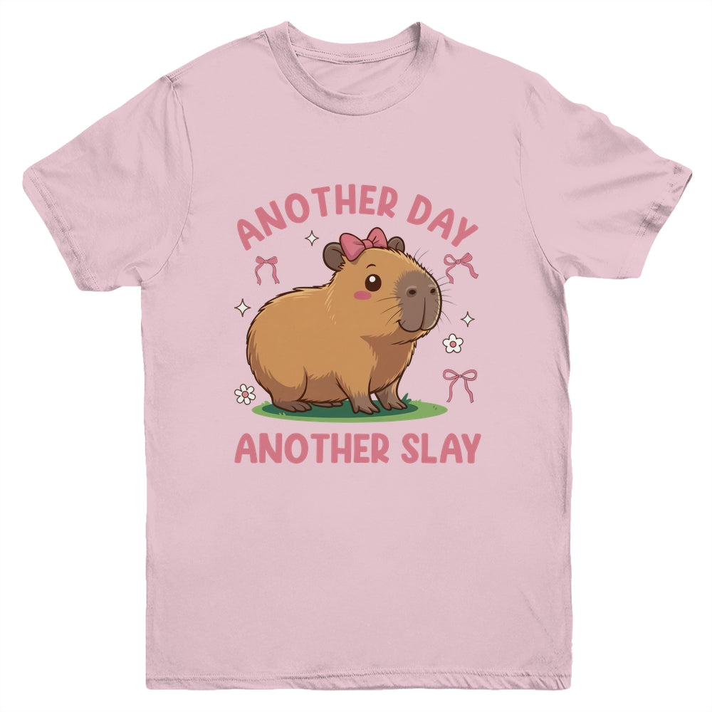 Another Day Another Slay Cute Capybara Lover Kawaii Amine Youth Shirt | siriusteestore