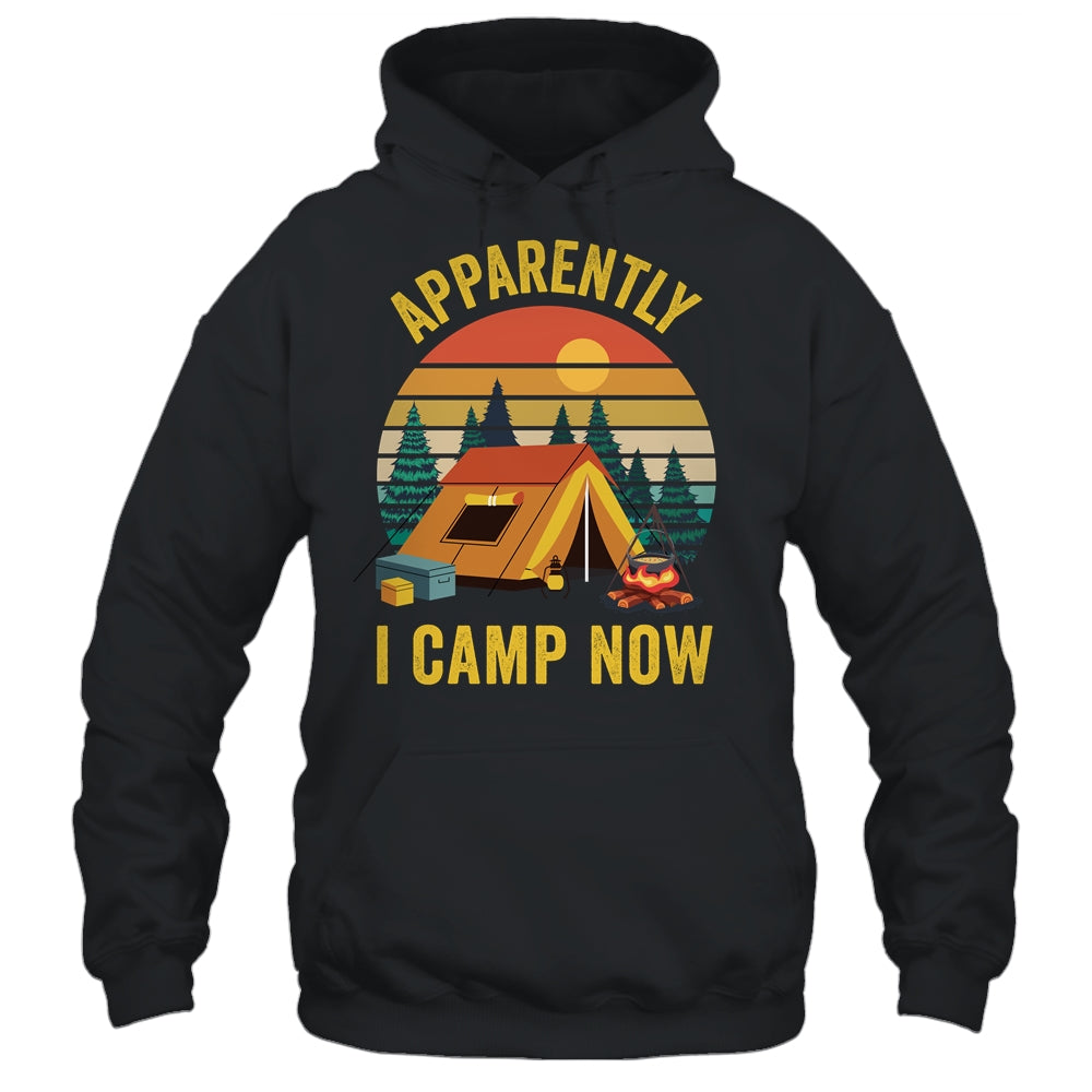 Apparently I Camp Now New Camper First Time Camping Family Shirt & Tank Top | siriusteestore