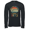 April 1973 Vintage 50 Years Old Retro 50th Birthday Shirt & Hoodie | siriusteestore