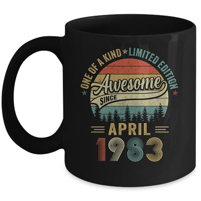 April 1983 Vintage 40 Years Old Retro 40th Birthday Mug | siriusteestore