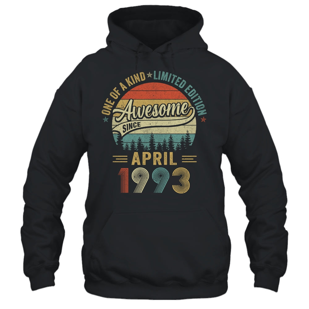 April 1993 Vintage 30 Years Old Retro 30th Birthday Shirt & Hoodie | siriusteestore